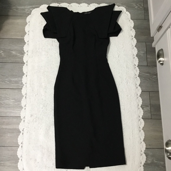Unique Boutique Statement Dramatic Sleeves Coctail Dress NOVELLA BININI size 8 - Picture 1 of 12